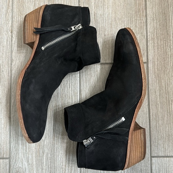 Sam Edelman Packer Black Suede Boots Booties Size 10 - Picture 7 of 14